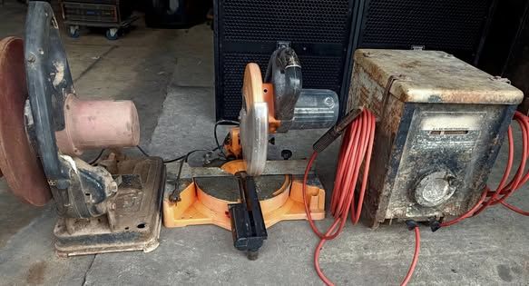 Welding Machine, Miter Saw, and Metal Cutting Saw