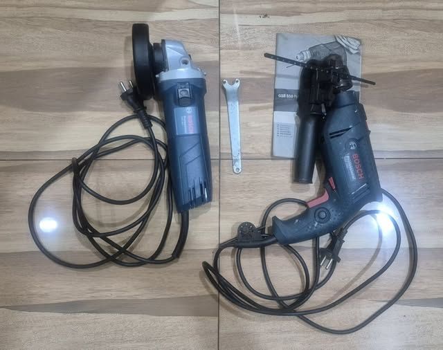 Drilling Machine and Grinder Bosch
