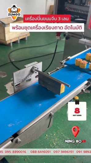 Shumai Making Machine with Integrated Dough Sheeter, 3-Lane