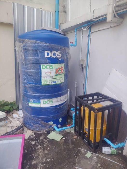 Water Storage Tank with Water Pumps