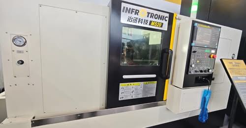 Dual-Spindle CNC Lathe with Live Tooling INFROTRONIC · MS20